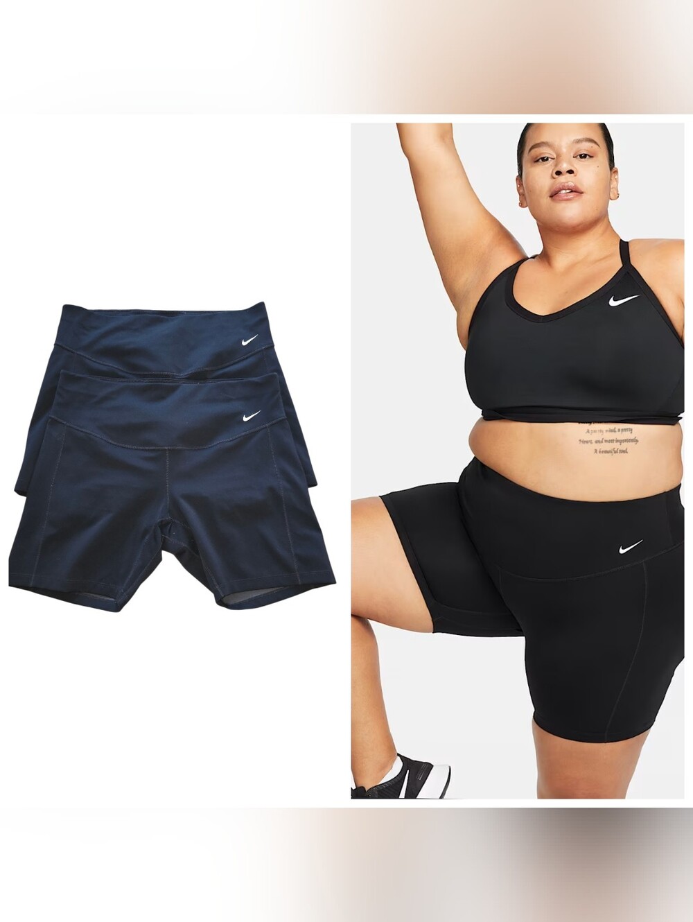Nike Black Plus-Size One Leak Protection 0X Bundle